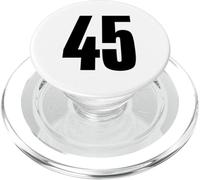 Number Forty Five #45 Sports Team Uniform Birthday 45 PopSockets PopGrip for MagSafe