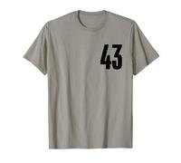 Number Forty Three #43 Sports Team Uniform Birthday 43 T-Shirt