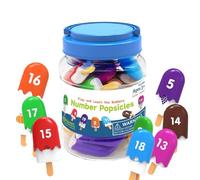 Number Games - Ice Cream Number Matching Set, 20-Piece ABS Early Learning Toy, Kindergarten Manipulative | Cute Ice Cre-am NumЬerMatchinģ Game For Kids, Preschool