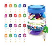 Number Games - Preschool Toys, Learning Tool | Cute Ice Cream Resources Set, Educational Matching Activity Ages 3+ Toddler Kindergarten Counting Color Shape Fun