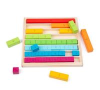 Number Learning Rods Mathematics Learning Sticks, Color Coded Counting Blocks, Hands-On Early Math Aid, Classroom STEM Visual Tool, for Kids Preschool Education Practice Use