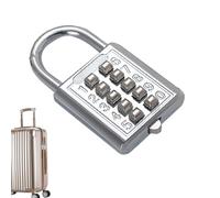 Number Lock for Lockers - Small Combination Lock 8/10 Digits,Practical Combination Security Padlock, Outdoor Digital Code Padlock Bellv