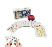 Number Matching Board Game - Number Matching Tabletop Card Game - Strategy Educational Toy With Ringing Bell For Traveling Home Schools Daycare Centers