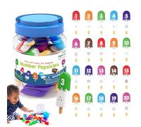 Number Matching Game - Cute ice cream kids learning toy - Fun and engaging matching game, number learning toys, kindergarten manipulatives