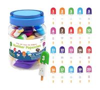 Number Matching Game - Ice Cream Toy Set, Learning Toy | Cute Ice Cream Recognition Toy, Letter Match Manipulative for Kids Kindergarten Classroom Early Math Reading Practice