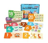 Number Matching Game,Interactive Number Puzzle Toys - Color Recognition Desk Matching Activities,for Toddler Girls Kids Kindergarten Preschool Classroom Home Playroom Birthday