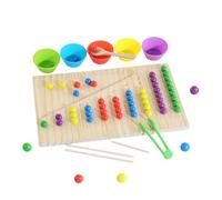 Number Matching Game - Multi-Color Educational Wooden Learning Games - Color Matching Game Kit,for Boys Girls Classroom Home Preschool Travel Holiday Birthday Party Indoor Outdoor
