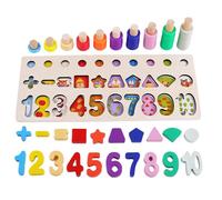 Number Matching Puzzle - Shape Sorter Toy | Math Learning Toy, Matching Game, Preschool Learning Toys For Kindergarten 30.5x13x7.5cm ss