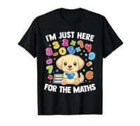 Number Maths Costume for Kids Cute Dog Math Day T-Shirt
