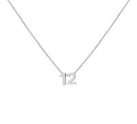 Number Necklace Plated Dainty Charm Birth Month Choker Personalized Jewelry Birthday Gift for Her Daughter Stainless Steel