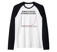 Number of Doctors and Engineers in Europe Funny Tee Raglan Baseball Tee