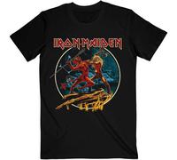 Iron Maiden T Shirt Number of The Beast Run to The Hills Circular Official Mens Medium Black