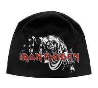 Number Of The Beast Summer Jersey Beanie Hat Iron Maiden Black One Size