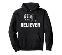 Number One Believer Faith Hope Positive Mindset Pullover Hoodie