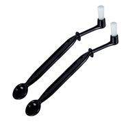 Number-One Coffee Machine Brush Cleaner Nylon Espresso Machine Brush Grinder Brush Coffee Cleaning Tool with Spoon (Pack of 2)