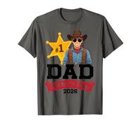 Number One Dad Fathers Day 2026 Cowboy Sheriff Western T-Shirt