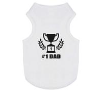 'Number One Dad' Pet Dog/Cat T-Shirt (PT00131049)