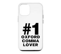Number One Oxford Comma Lover Humor Funny Grammar Nerd Case for iPhone 12/12 Pro