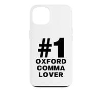 Number One Oxford Comma Lover Humor Funny Grammar Nerd Case for iPhone 13