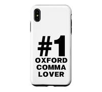 Number One Oxford Comma Lover Humor Funny Grammar Nerd Case for iPhone XS Max