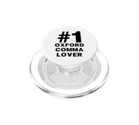 Number One Oxford Comma Lover Humor Funny Grammar Nerd PopSockets PopGrip for MagSafe
