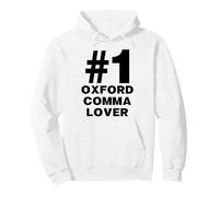 Number One Oxford Comma Lover Humor Funny Grammar Nerd Pullover Hoodie
