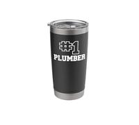 Number One Plumber No. 1 Best Handyman #1 Mens Womens Stainless Steel Insulated Tumbler