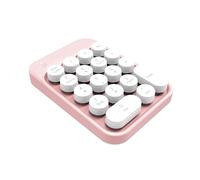 Number Pad for Laptop and Desktop Enter Data Wireless Numeric Financial Accounting Keypad for Laptop, Tablet, Notebook, PC, Desktop and More (Pink)