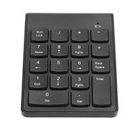 Number Pad, Numeric Keypads Mini Wireless Digital Keyboard USB 2.4GHz 18 Key Financial Accounting Keypad for PC/Desktop (Black)