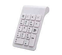 Number Pads Wireless External Data Entry Numeric Keypads 18 Keys 2.4G Num Pad for for Laptop, PC, Desktop, Notebook (White)