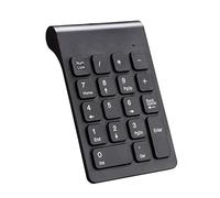 Number Pads Wireless External Data Entry Numeric Keypads 18 Keys 2.4G Num Pad for for Laptop, PC, Desktop, Notebook (Black)