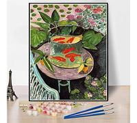 Number Painting for Adults Goldfish and Palette Painting by Henri Matisse DIY Painting Paint by Numbers Kits On Canvas