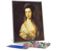 Number Painting for Adults Mrs Christopher Horton Later Anne Duchess of Cumberland Painting by Thomas Gainsborough Paint by Number Kit On Canvas for Beginners