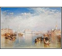 Number Painting for Adults View of Venice The Ducal Palace Dogana and Part of San Giorgio Painting by Joseph Mallord William Turner Paint by Number Kit On Canvas for Beginners