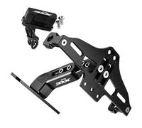 Number plate Accessories For H-ONDA XRE 300 XRE300 2022 2023 Motorcycle CNC Aluminum Accessores Rear License Plate Mount Holder(Black- Silver)