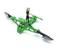 Number plate Accessories For Kawasaki ZX 125 250 750 750R ZX-10R ZR-6R ZX-12R ZX-14R Motorcycle License Plate Bracket Late Holder Frame Number Plate(Green)
