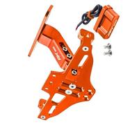 Number plate Accessories For KYMCO AK550 AK 550 All Year Motorcycles Accessories License Plate Holder Number Plate Frame Light Bracket(Orange)