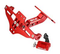 Number plate Accessories For Suzuki SV650 S SV650S 1999-2006 2007-2023 2022 2021 2020 2019 2018 2017 2016 2015 2014 2013 Motorcycle Rear License Plate Mount Holder(Black- Silver)