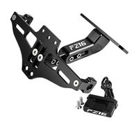Number plate Accessories For Y-AMAHA FZ-16 FZ16 2008-2018 2015 2014 2013 2012 2011 2010 2009 2017 2016 Motorcycle Accessores Rear License Plate Mount Holder(Black- Silver)