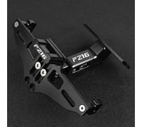 Number plate Accessories Motorcycle Accessores Rear License Plate Mount Holder For Y-AMAHA FZ-16 FZ16 2008-2018 2015 2014 2013 2012 2011 2010 2009 2017 2016(Black- Silver)