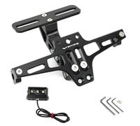 Number plate Accessories Motorcycle Adjustable License Plate Mount Holder Bracket For H-ONDA VFR800F VFR 800F VFR800 F VFR 800 F(Black- Silver)