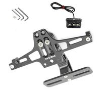 Number plate Accessories Motorcycle Adjustable Rear Tail Tidy License Plate Holder Bracket Light For H-ONDA PCX150 PCX 150 Pcx 150 Pcx150(Titanium)
