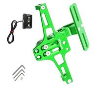 Number plate Accessories Motorcycle Adjustable Rear Tail Tidy License Plate Holder Bracket Light For Y-AMAHA T-Max 530 TMax530 TMAX 530 TMAX530(Green)