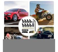 Number Plate Fastener Kit - Anti-Theft Bolts And Screw Caps For Vehicle Registration Plates | Heavy-Duty Fixing Set Automotive Use, Includes Lock Washers, Hex Wrench, Cover Protectors