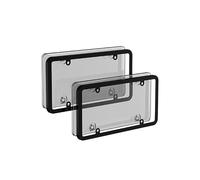 Number Plate Frame Cover Fit for Mazda CX-5 2020-2026 | Durable ABS Clear Polycarbon Shields Set 2 Pcs Screws Included Weatherproof Anti Scratch UV Proof Car License Protector