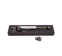 Number Plate Holder 372/255mm Adjustable Carbon Fiber Steering Damper Stabilizer The Same Style Fit For Aluminum Alloy Motorcycle Universal License Plate Holder(341mmSteel)