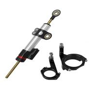 Number Plate Holder Fit For Kawasaki NINJA650 2017-2022 Motorcycle CNC Dual Tube Steering Stable Shock Absorber Mounting Bracket Kit License Plate Holder(F 1 set)