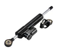 Number Plate Holder Fit For Zero 10X Scooter Steering Stabilizer Damper Bracket Front Wheel Shock Absorber Modification Bracket License Plate Holder(Black damper)