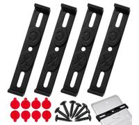 Number Plate Holder, Trailer Number Plate Holder with Number Plate Clips, Secure Licence Plate Mounting Solution, CX-1 Black Four-Piece Set