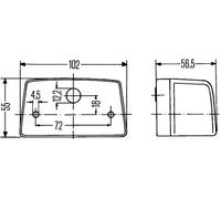 Number Plate Lamp Bolted 2KA 998 523-131 HELLA